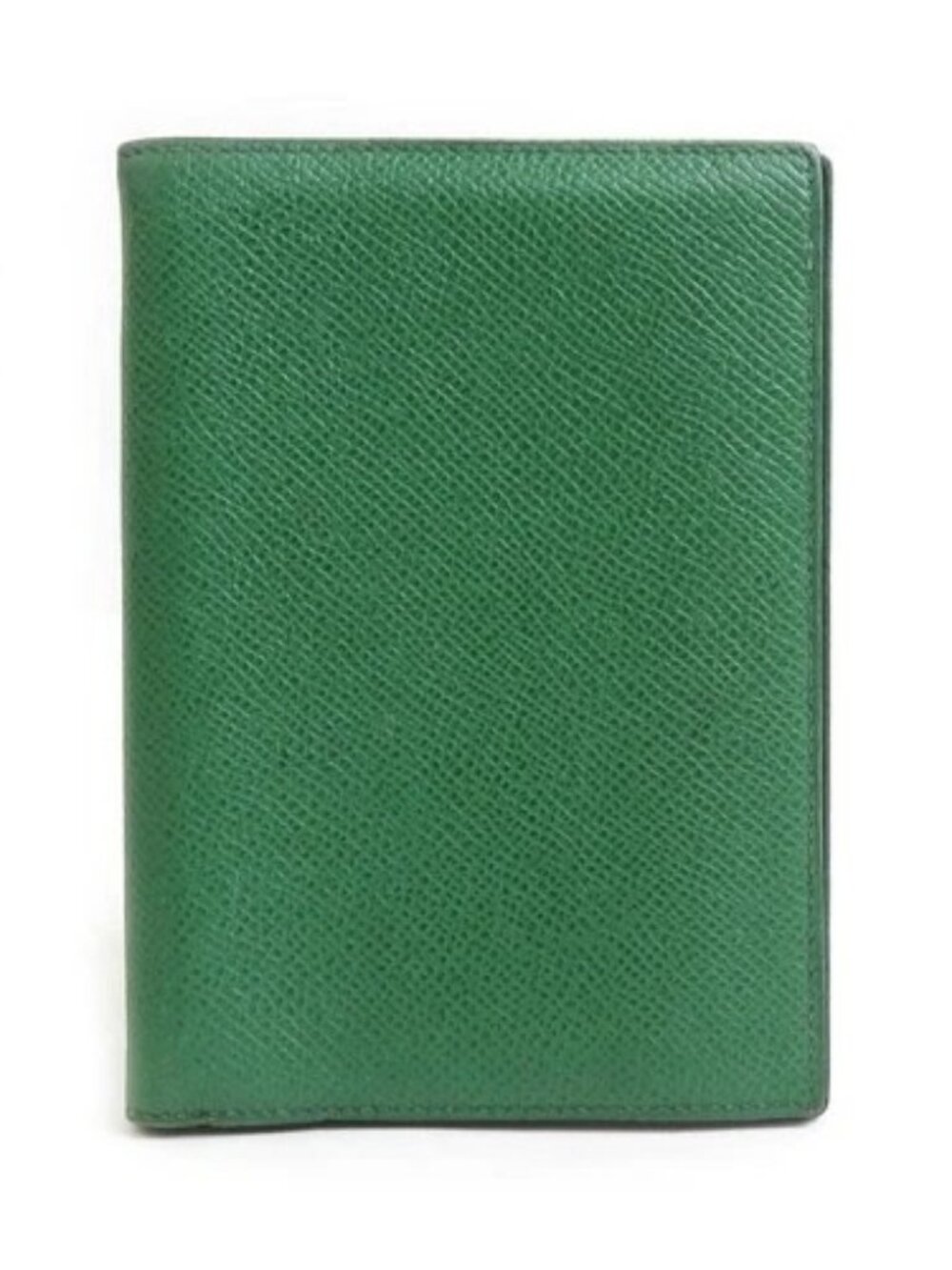 Auth HERMES Agenda/Note Cover Green Leather - e61364a